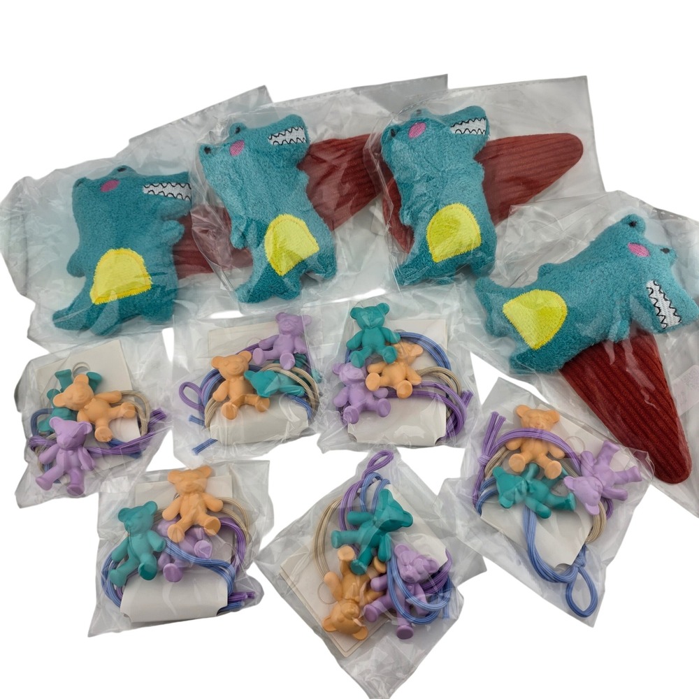 Hair Accessory Lot Dinosaur Clips Bear Ties Women Multicolor NEW Gifts K Fashion